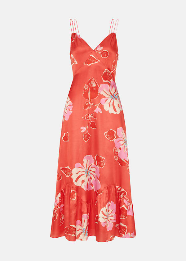 Hibiscus Print Raffa Dress