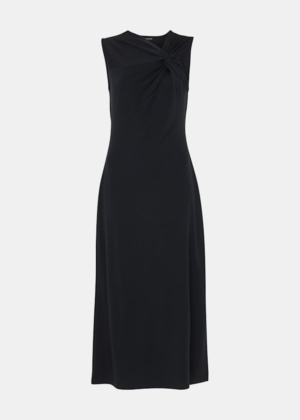 Black Saoirse Twist Jersey Dress