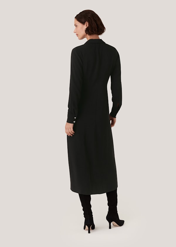Black Elena Shirt Dress