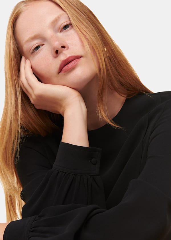 Black Cleo Shift Dress