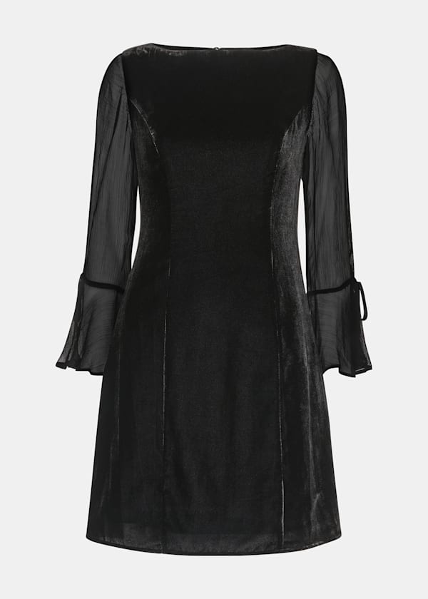 Black Myla Velvet Mini Dress