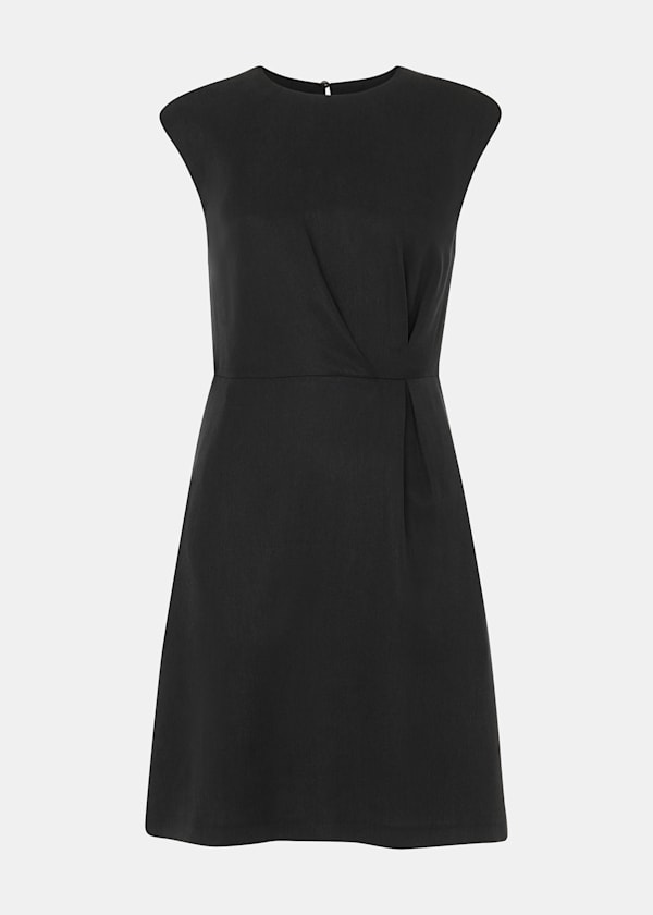 Black Twist Detail Mini Dress