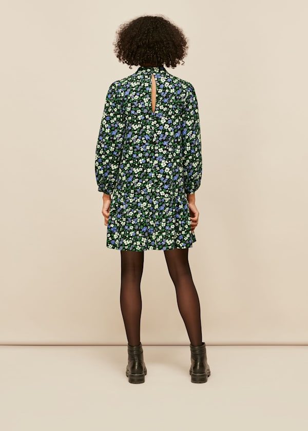 Multicolour Floral Baby Cord Dress