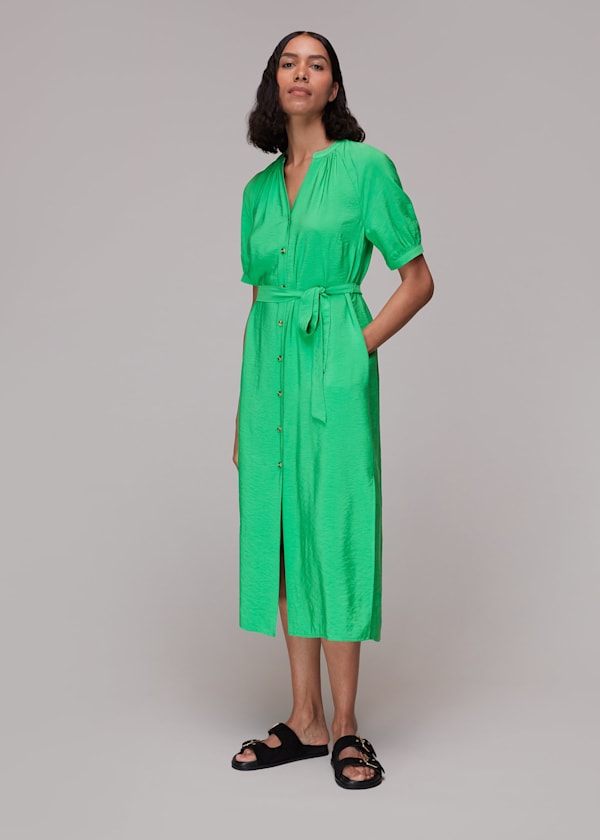 Green Olivia Midi Dress