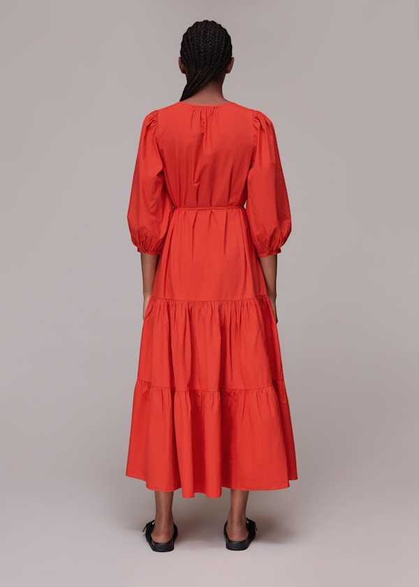 Red Nelly Trapeze Dress