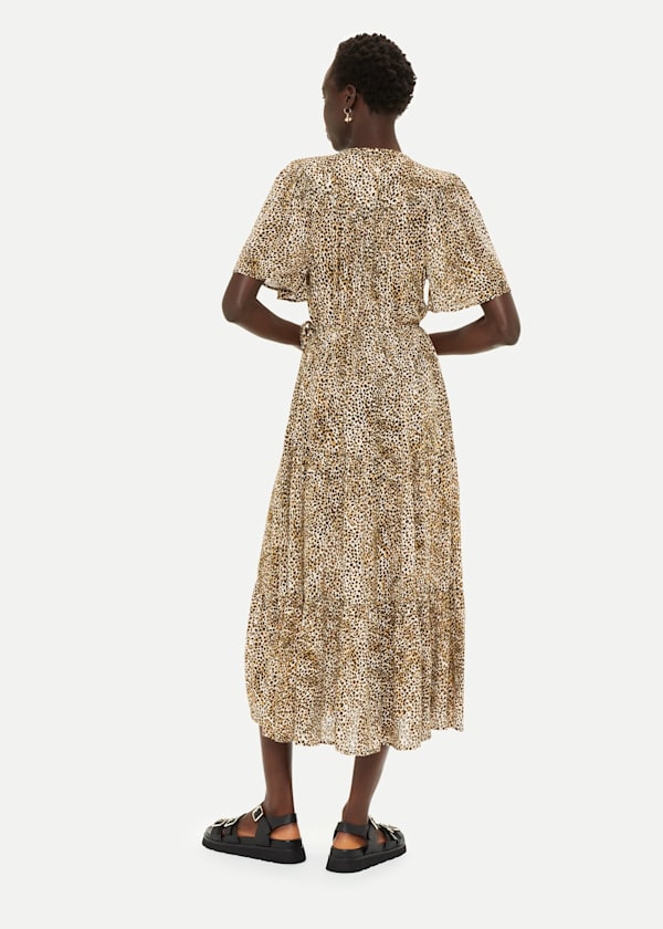 Multicolour Ink Spot Trapeze Dress