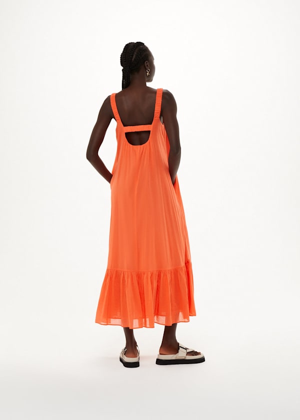 Coral Rhea Trapeze Dress