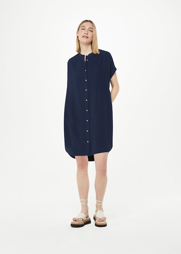 Gathered Shoulder Mina Dress