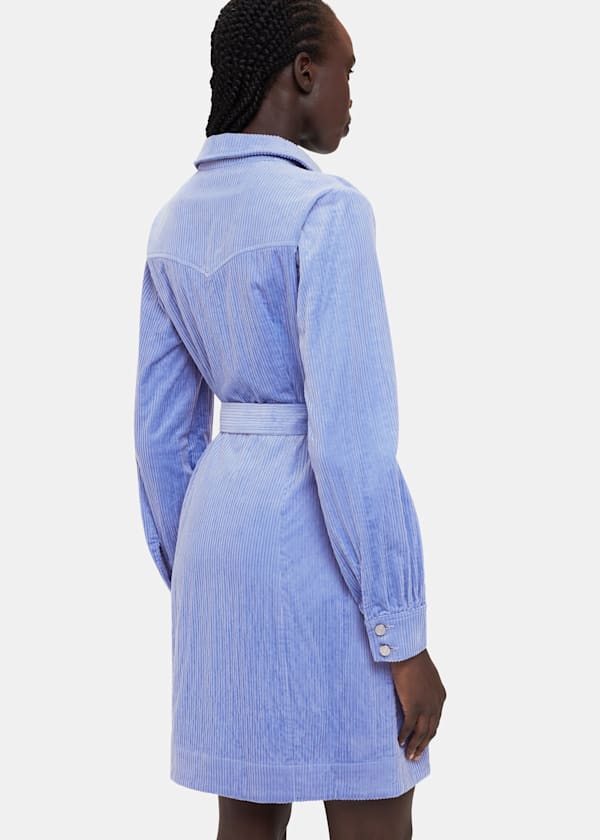 Lilac Danny Cord Tie Dress