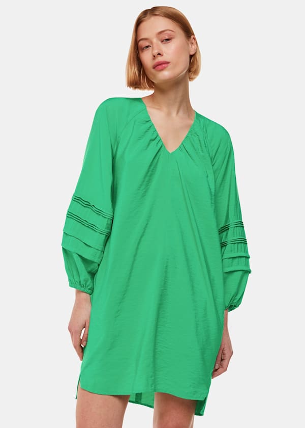 Green Grace V Neck Dress