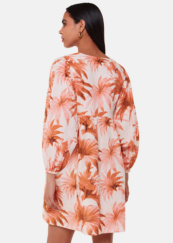 Pink Honolulu Linen Blend Dress