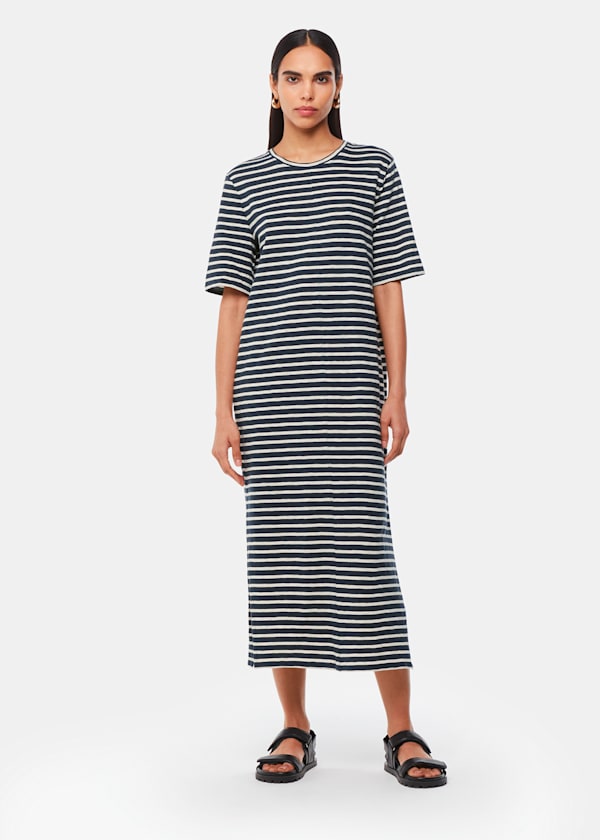 Breton Stripe Jersey Dress