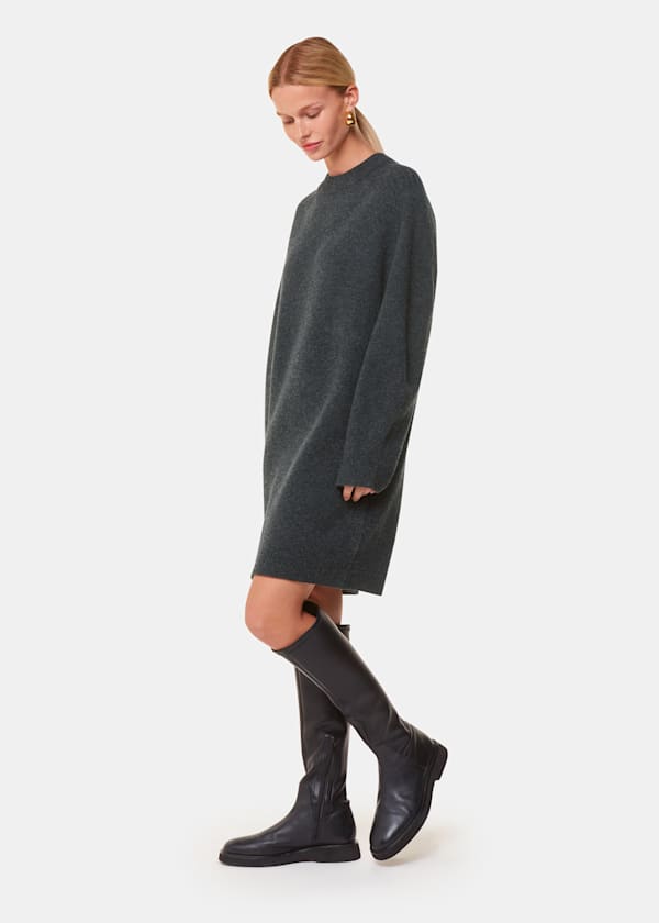 Ava Round Neck Knitted Dress