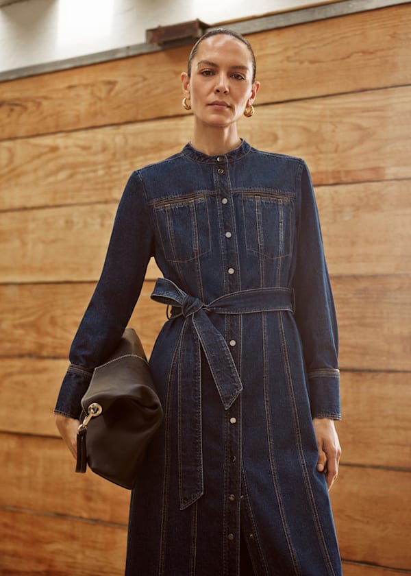 Myra Denim Midi Dress