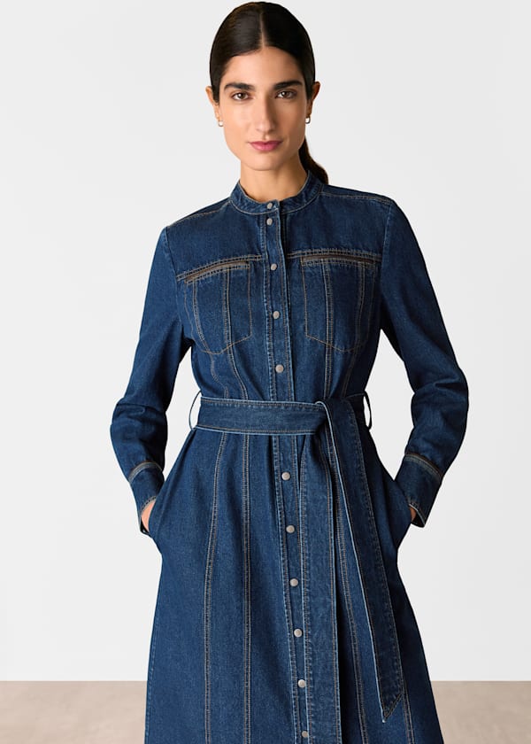 Myra Denim Midi Dress