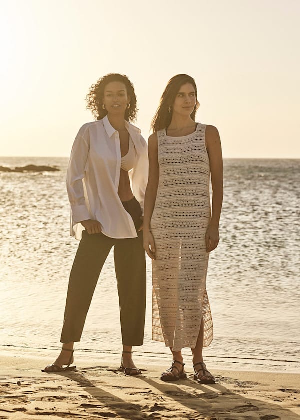 Ivory Long Crochet Beach Dress