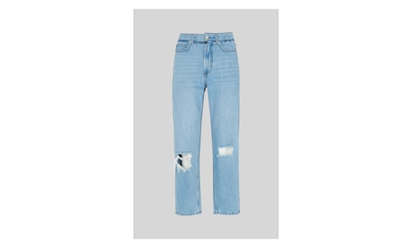 Light Wash (Old) Hollie Straight Leg Rigid Jean