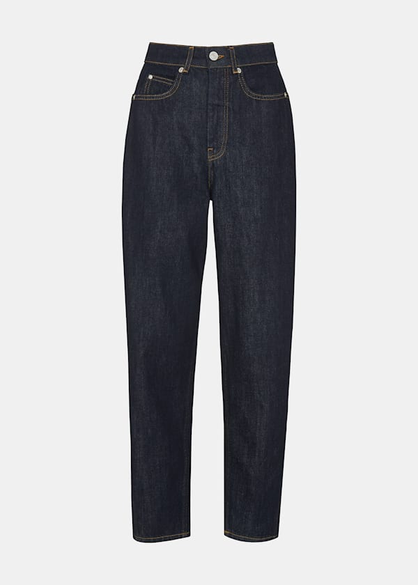 Dark Denim Authentic Barrel Leg Jean