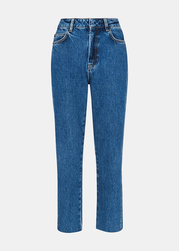 Denim Authentic Slim Frayed Jean