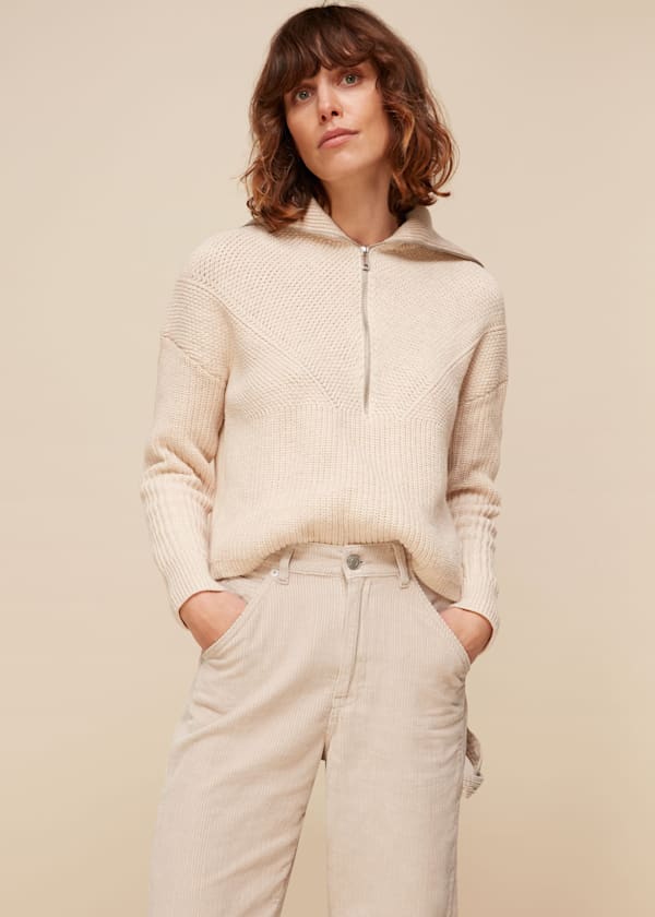 Ivory Utility Cord Cargo Jean
