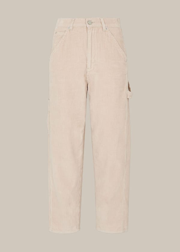 Ivory Utility Cord Cargo Jean