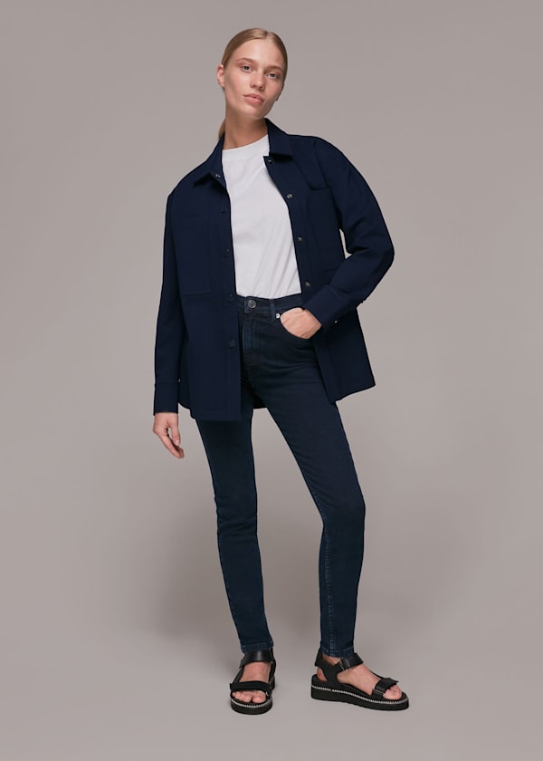 Dark Denim Stretch Sculpted Skinny Jean
