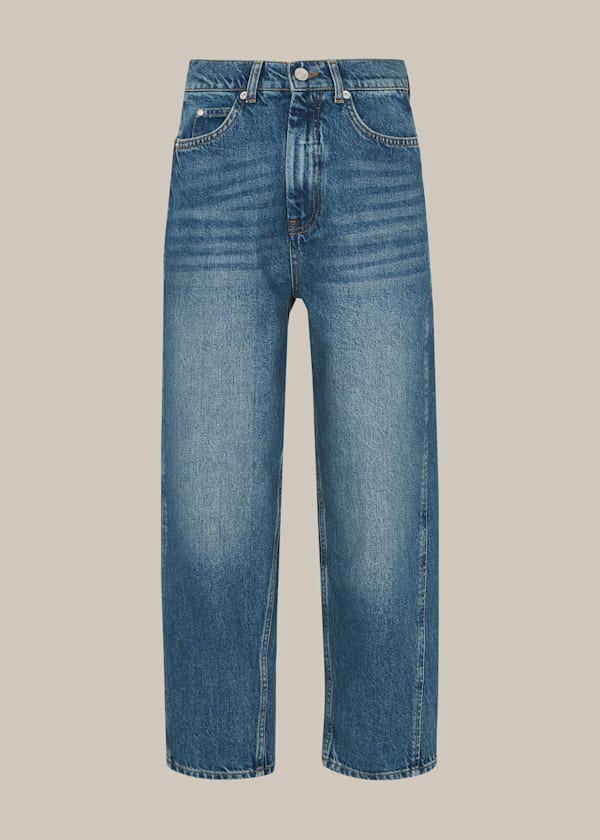 Denim Authentic Washed Barrel Jean