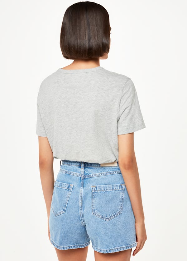 High Waist Denim Short