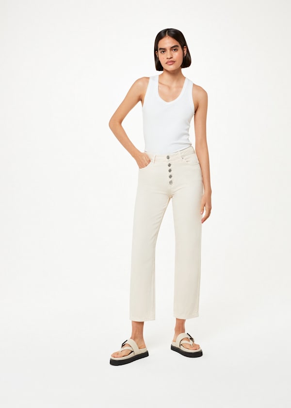 Ivory Authentic Hollie Button Jean