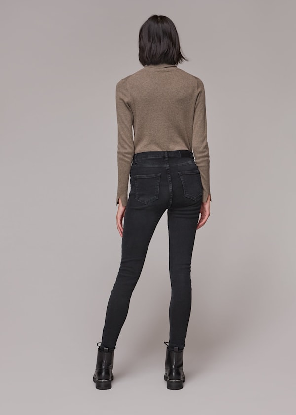 Black Tall Stretch Skinny Leg Jean