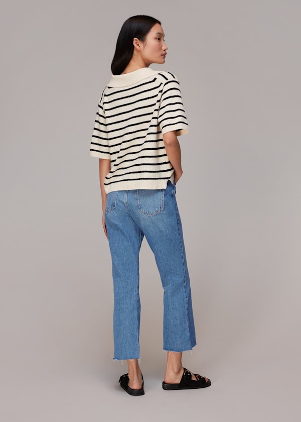 Light Wash Authentic Kick Flare Jean