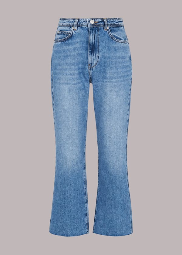 Light Wash Authentic Kick Flare Jean