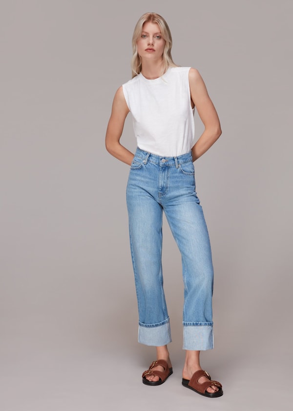 Denim Authentic Alba Turn Up Jean