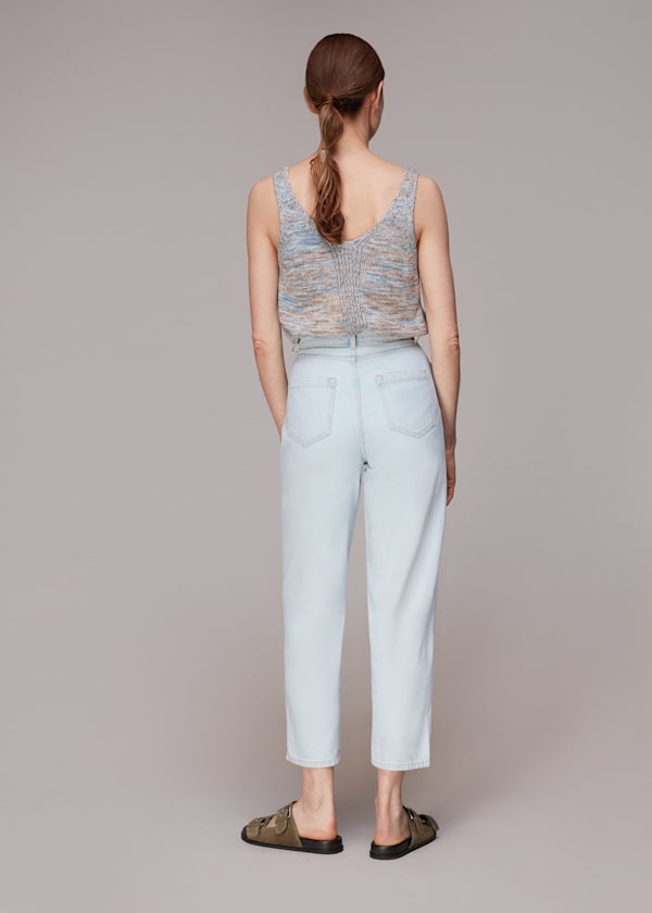 Light Wash Authentic Acid Barrel Leg Jean