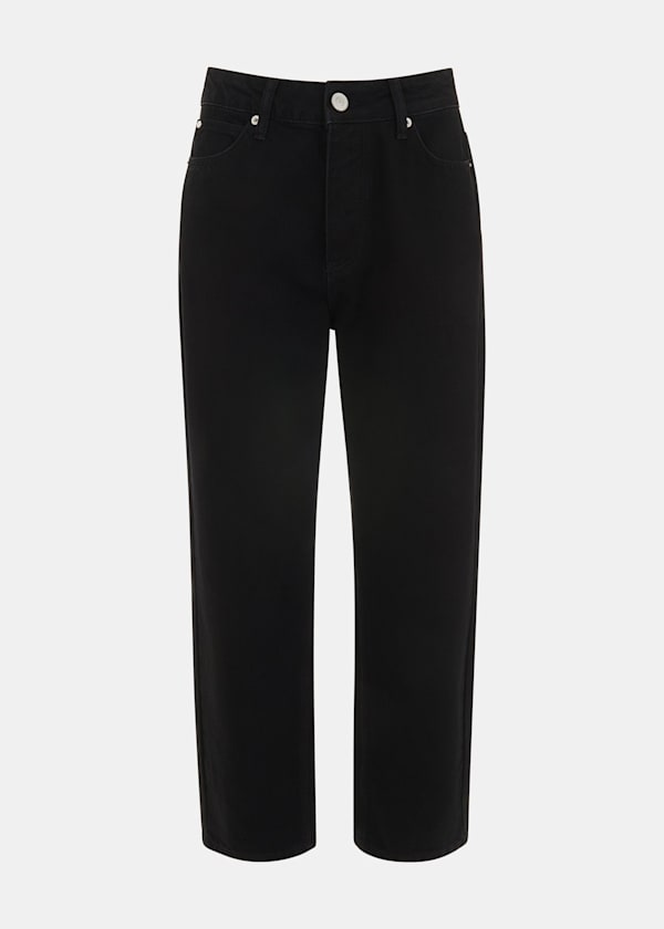 Solid Black Authentic Mollie Straight Jean