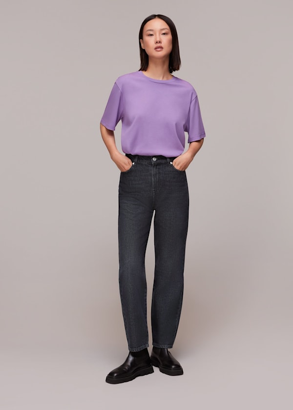 Black Authentic Mom Jean