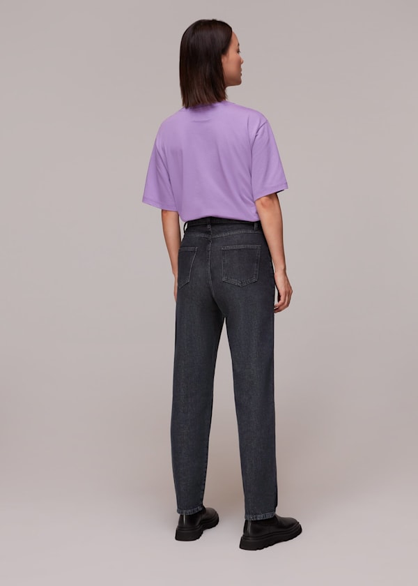 Black Authentic Mom Jean