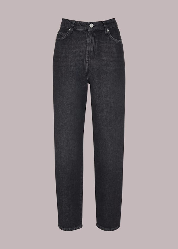 Black Authentic Mom Jean