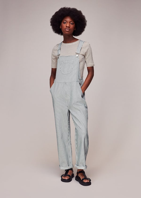 Multicolour Leni Stripe Dungaree