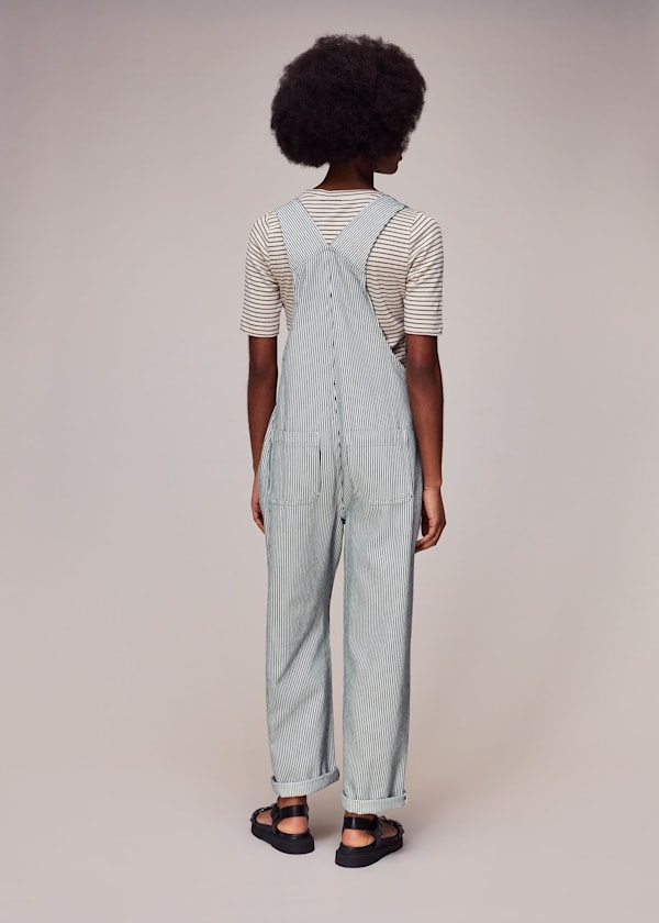 Multicolour Leni Stripe Dungaree
