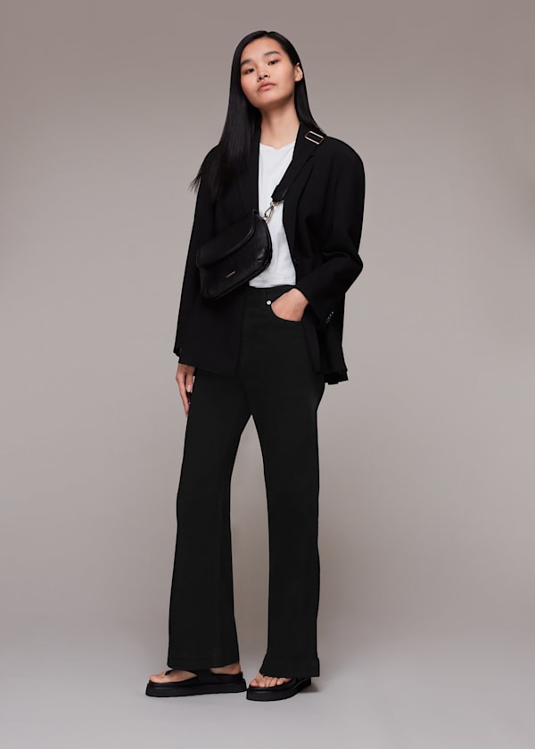 Black Lucy Stretch Flared Jean