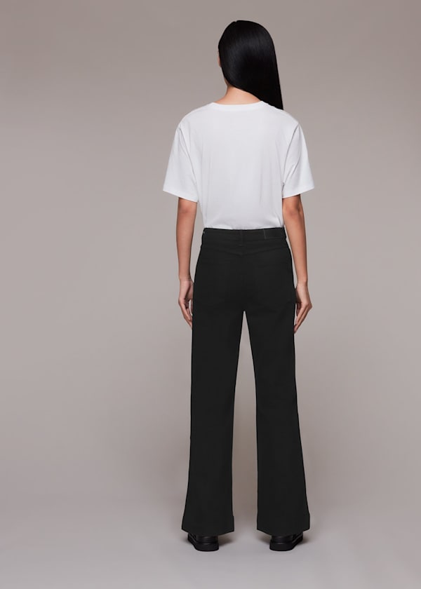Black Lucy Stretch Flared Jean