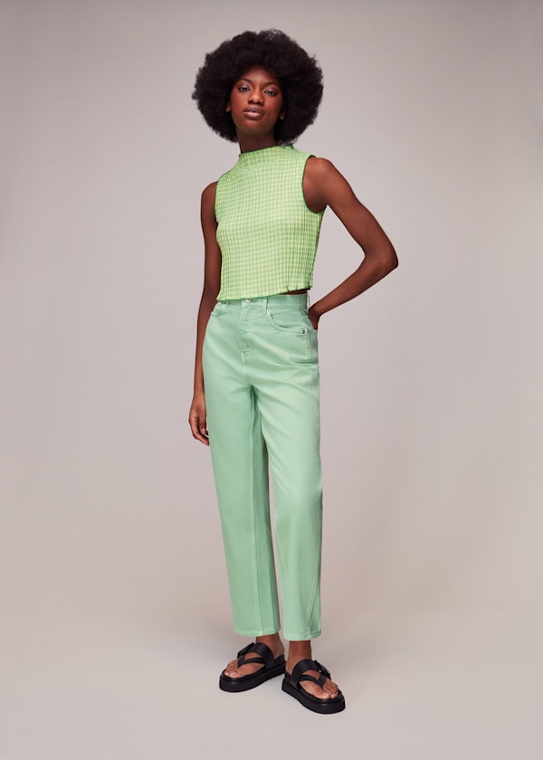 Green Barrel Leg Authentic Jean
