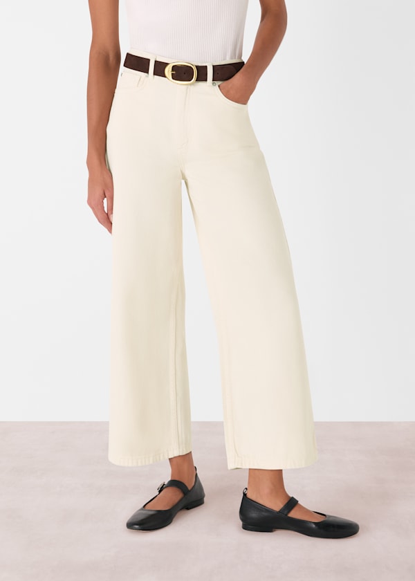 Wide Leg Cropped Jean