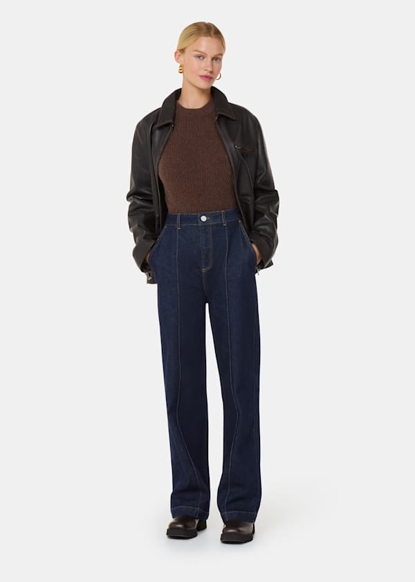 Dark Denim Seam Detail Jean
