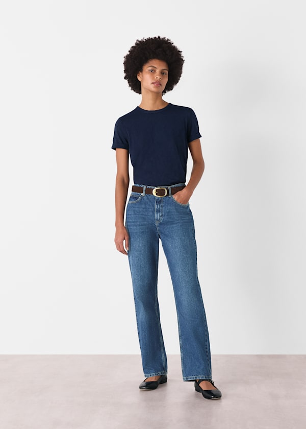 Denim Authentic Column Leg Jean