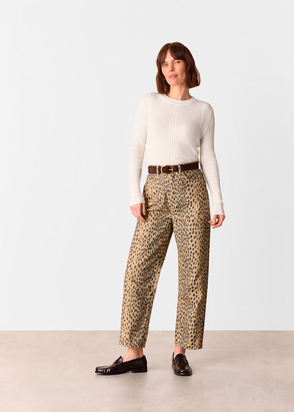 Neutral Animal Spot Barrel Leg Jean