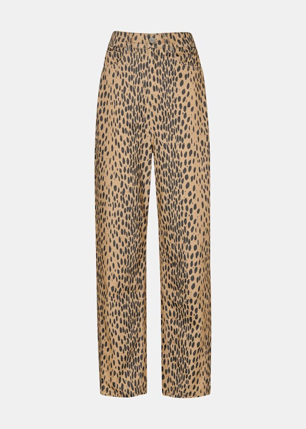 Neutral Animal Spot Barrel Leg Jean