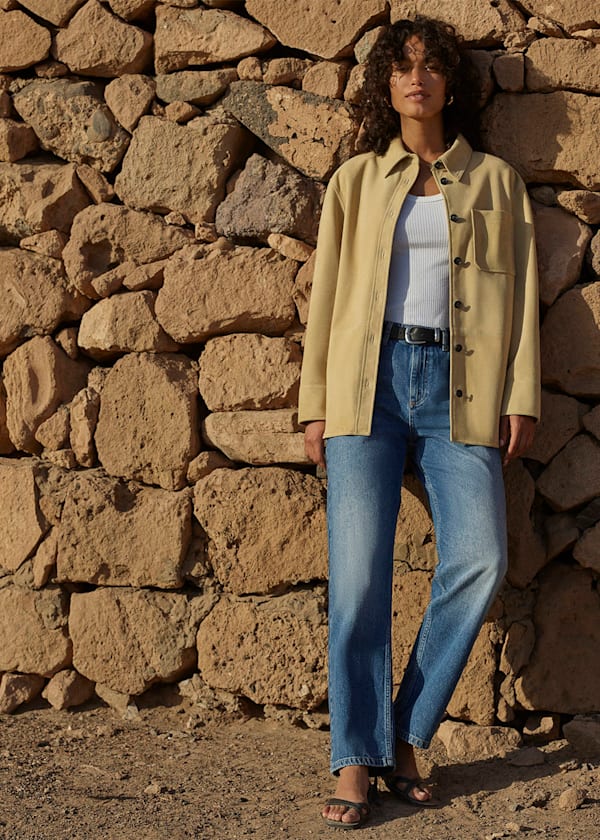 Denim Straight Full Length Jean
