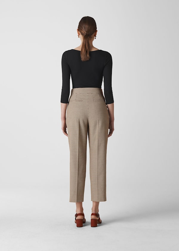 Multicolour Kate Check Classic Trouser